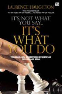 Image of IT'S WHAT YOU DO