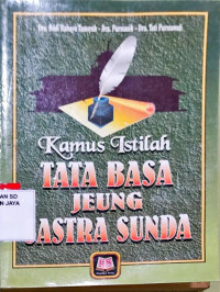 Image of Kamus Istilah Tata Basa Jeung sastra Sunda