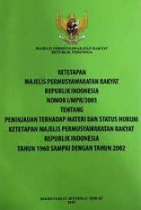 Image of Ketetepan Majelis Permusyawaratan Rakyat Republik Indonesia