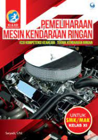 Image of Pemeliharaan Mesin Kendaraan Ringan Untuk SMK/MAK Kelas XI